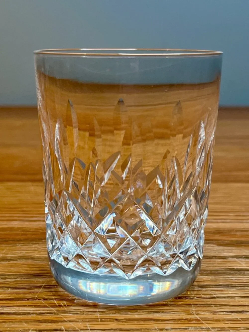 Set of 4 Vintage Waterford Crystal 5 ounce Flat Tumbler Glasses, Lismore Patte